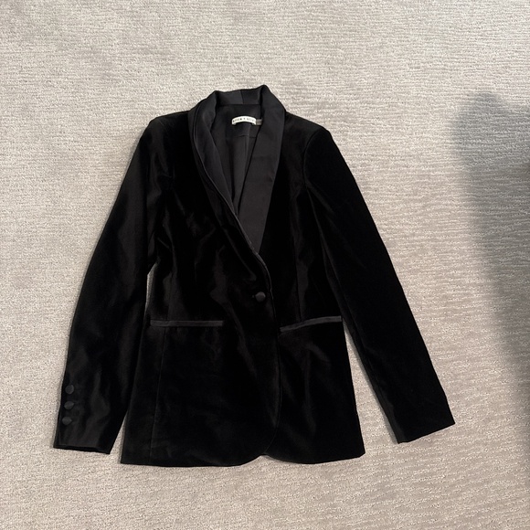 Alice & Olivia Velvet Blazer - Picture 1 of 4